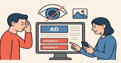Cegueira de Banner: O Desafio Crescente da Publicidade Digital — e Por Que os Anúncios Nativos São a Solução