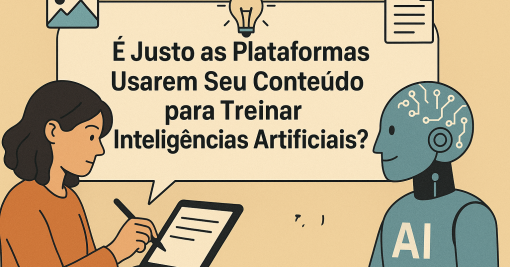 É Justo as Plataformas Usarem Seu Conteúdo para Treinar Inteligências Artificiais?