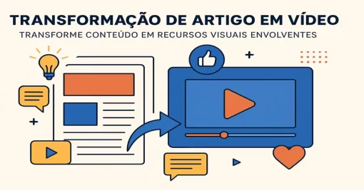 Transformação de Artigo em Vídeo: Transforme Conteúdo em Recursos Visuais Envolventes