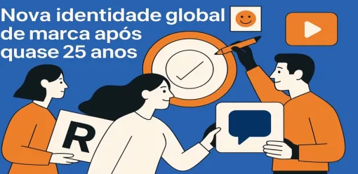 Nova identidade global de marca após quase 25 anos
