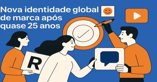 Nova identidade global de marca após quase 25 anos