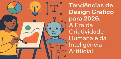 Tendências de Design Gráfico para 2026: A Era da Criatividade Humana e da Inteligência Artificial