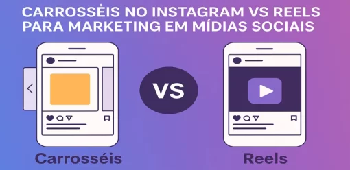 Carrosséis no Instagram vs Reels para marketing em mídias sociais