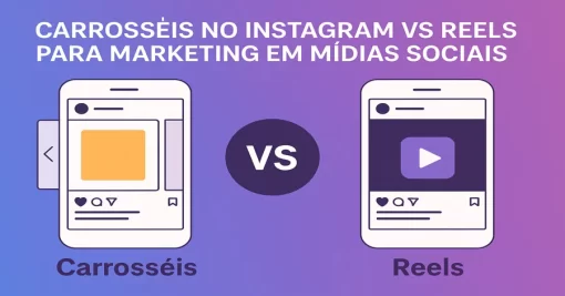 Carrosséis no Instagram vs Reels para marketing em mídias sociais