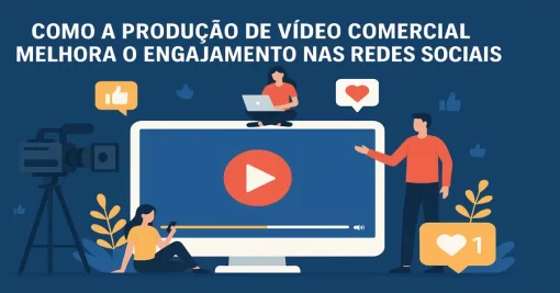 Como a produção de vídeo comercial melhora o engajamento nas redes sociais