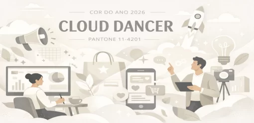 Marcas adotam a cor do ano de 2026 da Pantone: Cloud Dancer
