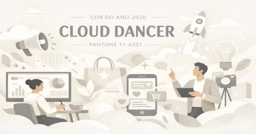 Marcas adotam a cor do ano de 2026 da Pantone: Cloud Dancer
