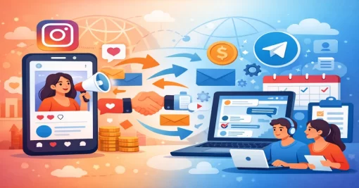 Por que criadores do Instagram estão usando o Telegram para gerenciar crescimento, comunicação e operações