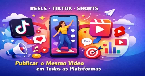 Publicar o Mesmo Vídeo em Reels, TikTok e Shorts: Estratégia Inteligente para Cada Plataforma