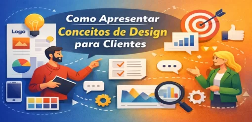 Como Apresentar Conceitos de Design para Clientes com Clareza e Impacto