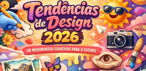 Tendências de Design para 2026: 10 movimentos que vão dominar o visual digital