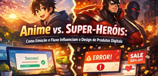 Anime vs. Super‑Heróis: Como Emoção e Fluxo Influenciam o Design de Produtos Digitais