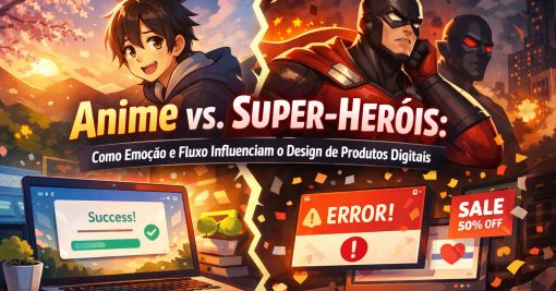 Anime vs. Super‑Heróis: Como Emoção e Fluxo Influenciam o Design de Produtos Digitais