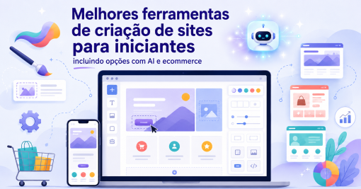 Melhores ferramentas de criação de sites para iniciantes, incluindo opções com AI e ecommerce