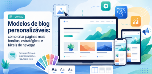 Modelos de blog personalizáveis: como criar páginas mais bonitas, estratégicas e fáceis de navegar