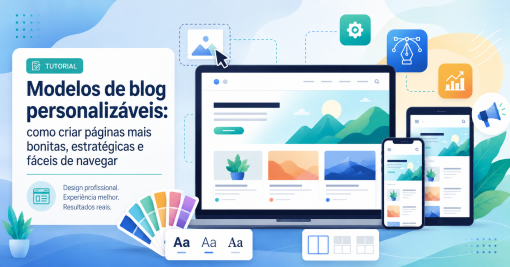 Modelos de blog personalizáveis: como criar páginas mais bonitas, estratégicas e fáceis de navegar