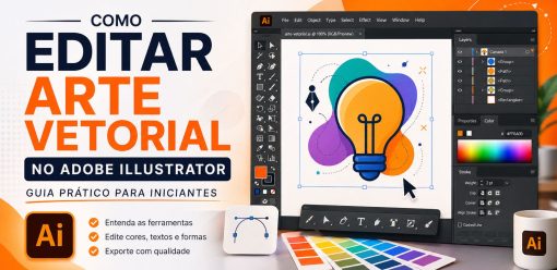 Como Editar Arte Vetorial no Adobe Illustrator: Guia Prático para Iniciantes