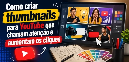 Como criar thumbnails para YouTube que chamam atenção e aumentam os cliques