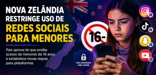 Nova Zelândia propõe restrições ao uso de redes sociais por menores de 16 anos