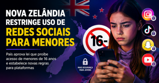 Nova Zelândia propõe restrições ao uso de redes sociais por menores de 16 anos