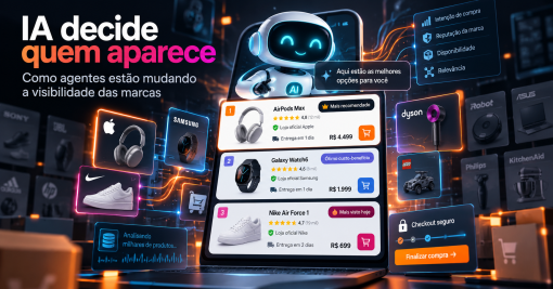 Como agentes de IA estão redesenhando o poder de mercado e a visibilidade das marcas