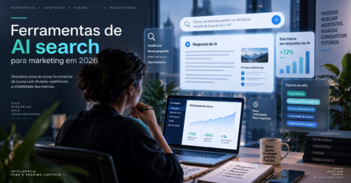 Ferramentas de AI search que profissionais de marketing precisam conhecer em 2026