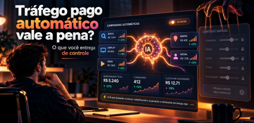 Tráfego pago automático vale a pena? O que você entrega de controle