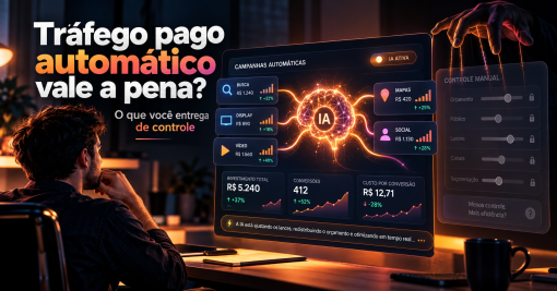 Tráfego pago automático vale a pena? O que você entrega de controle